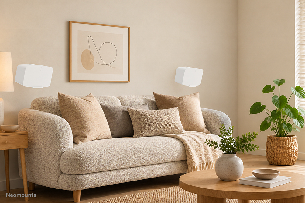 Neomounts WL35-725WH1 Supporto a parete per Sonos PLAY:5 & Five - Girevole e inclinabile - Bianco